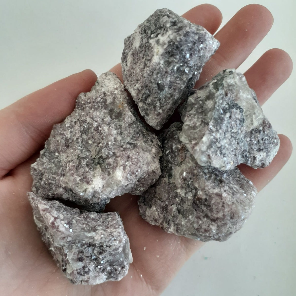 Lepidolite Rough - 200g (5-6 pc) Lepidolite Rough - 200g (5-6 pc)